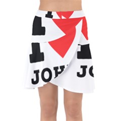 I Love John Wrap Front Skirt by ilovewhateva