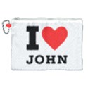 I love john Canvas Cosmetic Bag (XL) View1