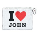 I love john Canvas Cosmetic Bag (XL) View2