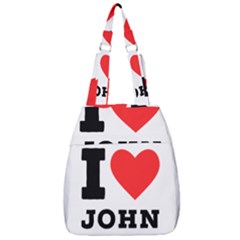 I Love John Center Zip Backpack by ilovewhateva