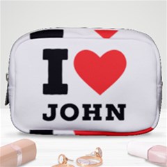 I Love John Make Up Pouch (small) by ilovewhateva