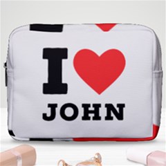 I Love John Make Up Pouch (large) by ilovewhateva