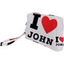 I love john Wristlet Pouch Bag (Small) View1