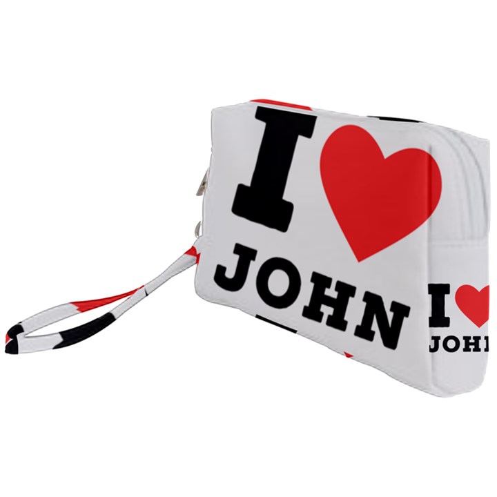 I love john Wristlet Pouch Bag (Small)