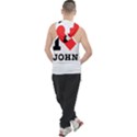 I love john Men s Sleeveless Hoodie View2