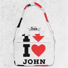 I Love John Macbook Pro 13  Shoulder Laptop Bag  by ilovewhateva