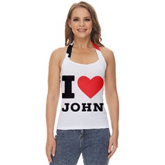 I Love John Basic Halter Top by ilovewhateva