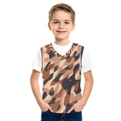 Abstract Camouflage Pattern Kids  Basketball Tank Top by Jack14