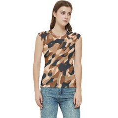 Abstract Camouflage Pattern Women s Raglan Cap Sleeve Tee