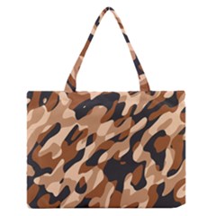 Abstract Camouflage Pattern Zipper Medium Tote Bag by Jack14