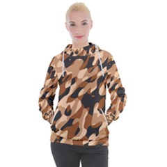 Abstract Camouflage Pattern Women s Hooded Pullover