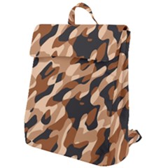 Abstract Camouflage Pattern Flap Top Backpack by Jack14