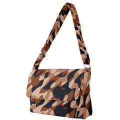 Abstract Camouflage Pattern Full Print Messenger Bag (s) by Jack14