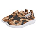 Abstract Camouflage Pattern Women s Slip On Sneakers View2