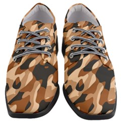 Abstract Camouflage Pattern Women Heeled Oxford Shoes by Jack14