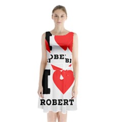 I Love Robert Sleeveless Waist Tie Chiffon Dress by ilovewhateva