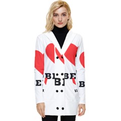 I Love Robert Button Up Hooded Coat  by ilovewhateva