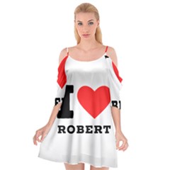 I Love Robert Cutout Spaghetti Strap Chiffon Dress by ilovewhateva