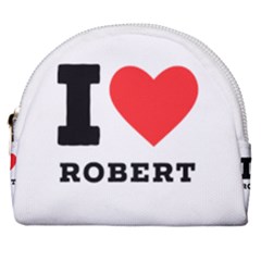 I Love Robert Horseshoe Style Canvas Pouch