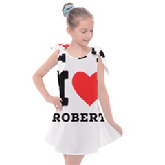 I Love Robert Kids  Tie Up Tunic Dress by ilovewhateva