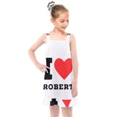 I Love Robert Kids  Overall Dress by ilovewhateva