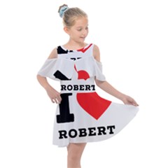 I Love Robert Kids  Shoulder Cutout Chiffon Dress by ilovewhateva