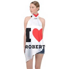 I Love Robert Halter Asymmetric Satin Top by ilovewhateva