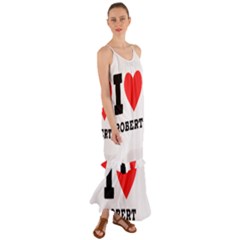 I Love Robert Cami Maxi Ruffle Chiffon Dress by ilovewhateva