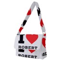 I love robert Full Print Messenger Bag (M) View1