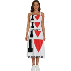 I Love Robert Sleeveless Shoulder Straps Boho Dress by ilovewhateva