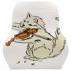 Cat Playing The Violin Art Car Seat Back Cushion  by oldshool