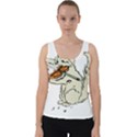 Cat Playing The Violin Art Velvet Tank Top View1