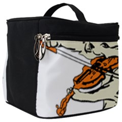 Cat Playing The Violin Art Make Up Travel Bag (big) by oldshool