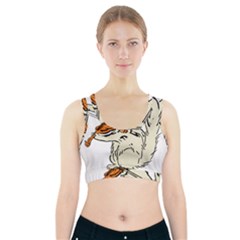 Cat Playing The Violin Art Sports Bra With Pocket by oldshool