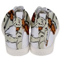 Cat Playing The Violin Art Men s Mid-Top Canvas Sneakers View4