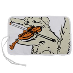 Cat Playing The Violin Art Pen Storage Case (m) by oldshool