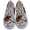 Cat Playing The Violin Art Kids  Canvas Slip Ons View1