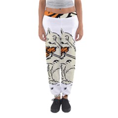 Cat Playing The Violin Art Women s Jogger Sweatpants by oldshool