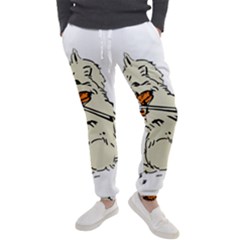 Cat Playing The Violin Art Men s Jogger Sweatpants by oldshool