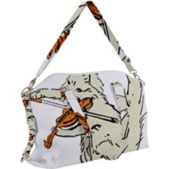 Cat Playing The Violin Art Canvas Crossbody Bag by oldshool