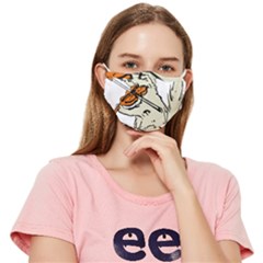 Cat Playing The Violin Art Fitted Cloth Face Mask (adult) by oldshool