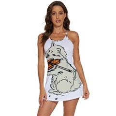 Cat Playing The Violin Art 2-in-1 Flare Activity Dress by oldshool