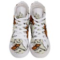 Cat Playing The Violin Art Men s Hi-Top Skate Sneakers View1