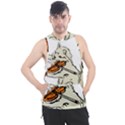 Cat Playing The Violin Art Men s Sleeveless Hoodie View1