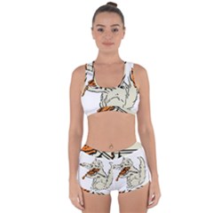 Cat Playing The Violin Art Racerback Boyleg Bikini Set by oldshool