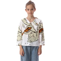 Cat Playing The Violin Art Kids  Sailor Shirt