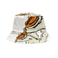 Cat Playing The Violin Art Inside Out Bucket Hat by oldshool