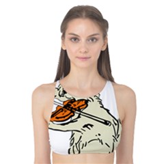 Cat Playing The Violin Art Tank Bikini Top