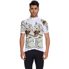 Cat Playing The Violin Art Men s Short Sleeve Cycling Jersey by oldshool