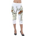 Cat Playing The Violin Art Lightweight Velour Capri Leggings  View1